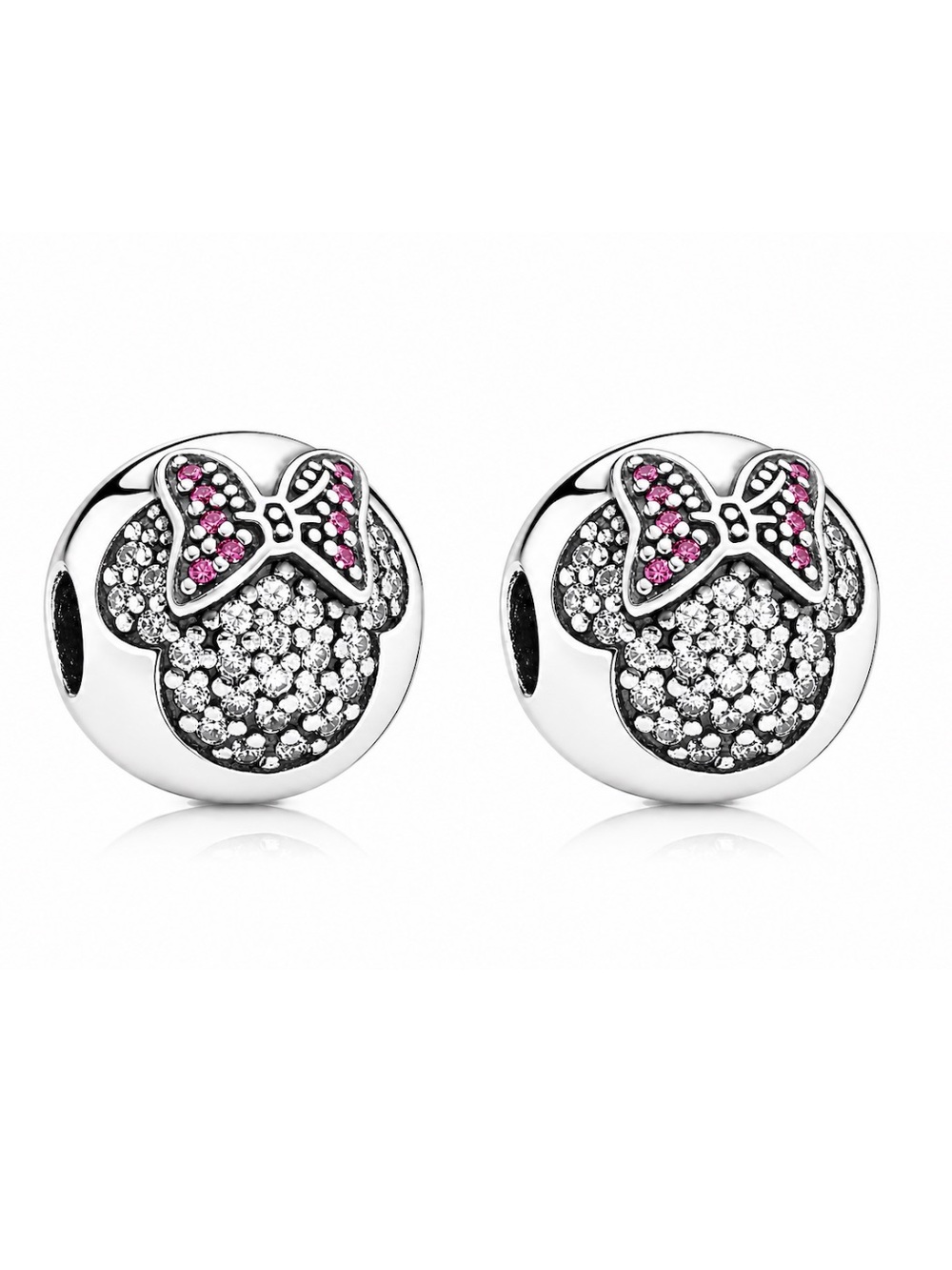 PAIR*** Minnie Mouse Sparkling Bow Clip Charms | Disney Jewelry